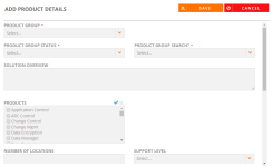 Add Product Details dialog